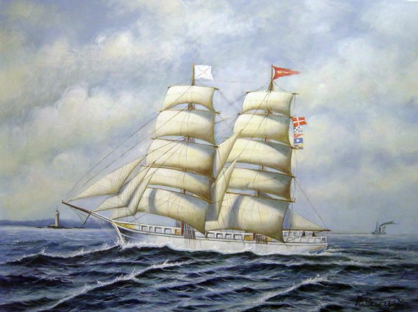 The Clara. The painting by Antonio Jacobsen