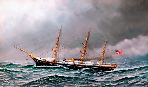 U.S.S. Galena. The painting by Antonio Jacobsen