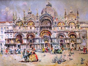 Reproduction oil paintings - Antonio Maria de Reyna Manescau - Plaza de San Marcos, Venice