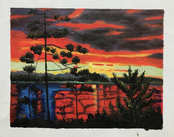 At Sunset Oil Painting Reproduction