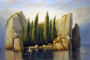 The Isle Of The Dead, Third Version, Arnold Bocklin, Art Paintings