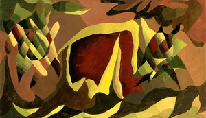 Arthur Dove, Lattice and Awning, Painting on canvas