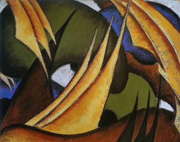The Sails. The painting by Arthur Dove