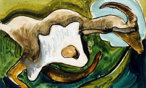 Arthur Dove, Study for Goat, Painting on canvas