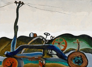 Arthur Dove, Town Scraper, Painting on canvas