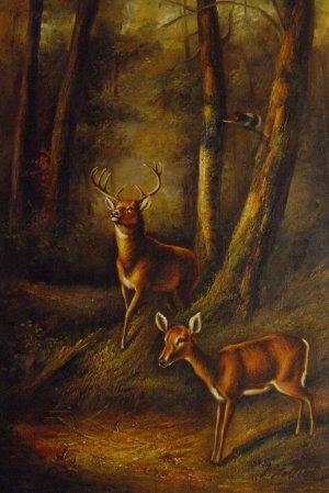 Arthur Fitzwilliam Tait, The Forest, Adirondacks, Art Reproduction