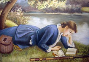 Reproduction oil paintings - Arthur Hughes - The Compleat Angler