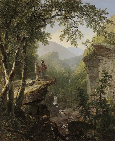 A Kindred Spirit. The painting by Asher Brown Durand
