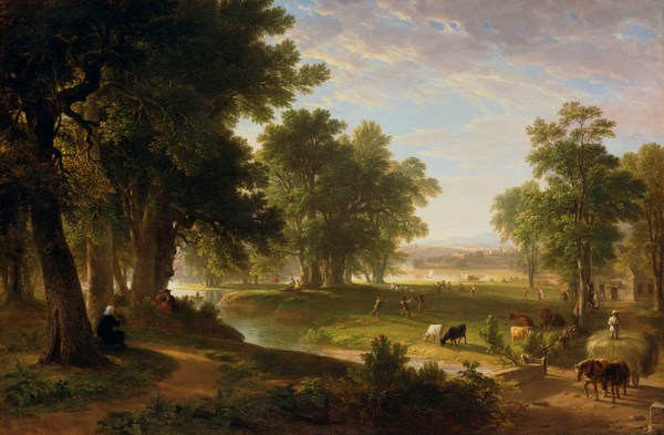 An Old Man’s Reminiscences. The painting by Asher Brown Durand