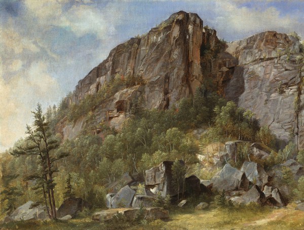 Cathedral Ledge. The painting by Asher Brown Durand