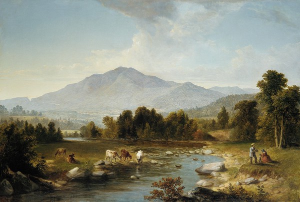 High Point: Shandaken Mountains. The painting by Asher Brown Durand