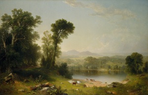 Reproduction oil paintings - Asher Brown Durand - Pastoral Landscape