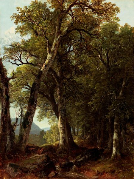 The Catskills. The painting by Asher Brown Durand