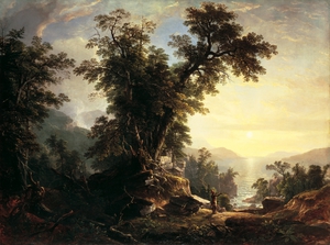Reproduction oil paintings - Asher Brown Durand - The Indian's Vespers
