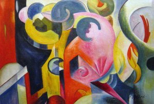 Reproduction oil paintings - August Macke - Composition III
