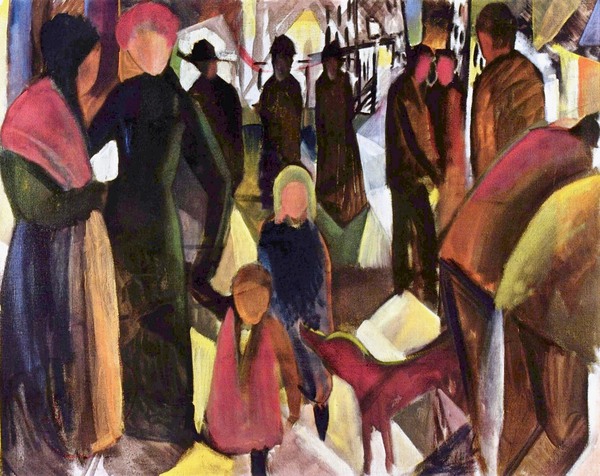 Farewell. The painting by August Macke