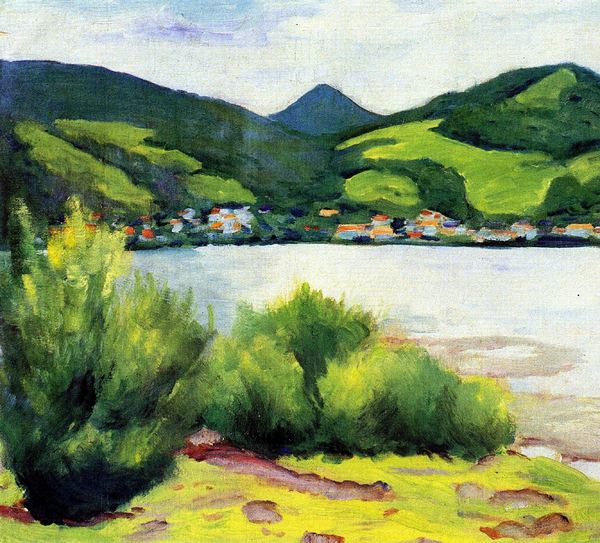 Tegernseer Landscape 2. The painting by August Macke
