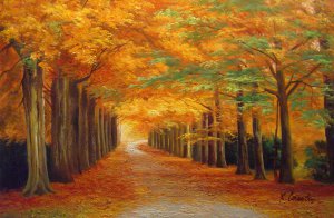 Our Originals, Autumn In The Forest, Painting on canvas