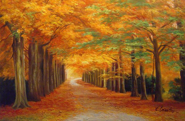 Autumn In The Forest. The painting by Our Originals