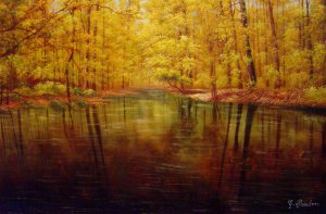 Our Originals, Autumn Reflections, Painting on canvas