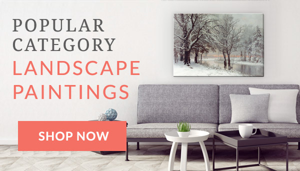 Landscape oil paintings hand-painted on canvas for home wall decor