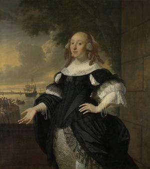 Bartholomeus van der Helst, Portrait of Geertruida den Dubbelde, Painting on canvas