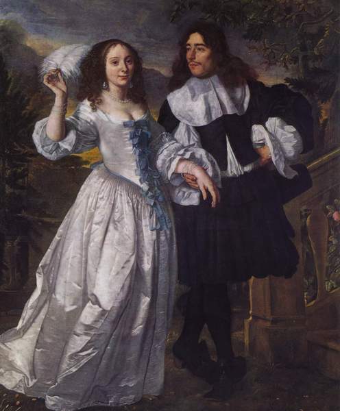 The Young Couple. The painting by Bartholomeus van der Helst