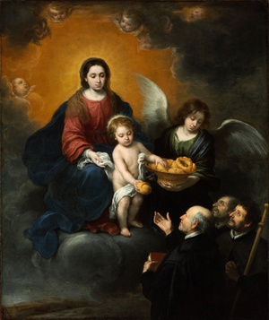 Reproduction oil paintings - Bartolome Esteban Murillo - The Infant Christ Distributing Bread to the Pilgrims