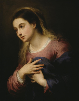Bartolome Esteban Murillo, The Virgin of the Annunciation, Painting on canvas
