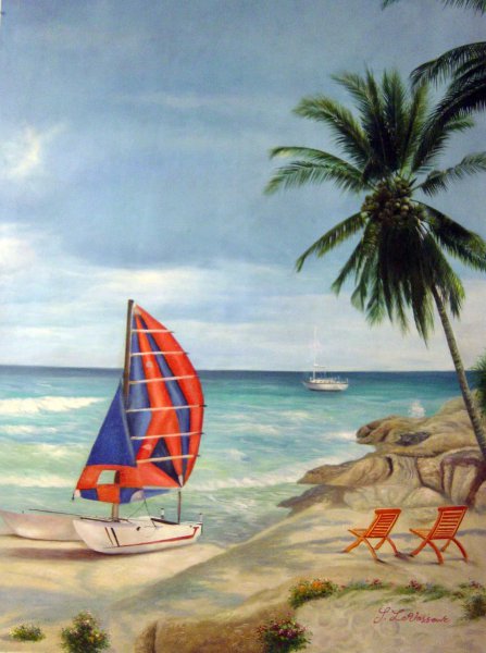 Beautiful Beach. The painting by Our Originals