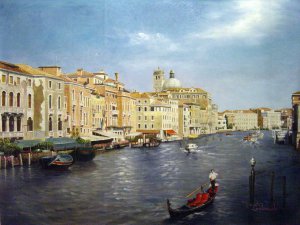 Our Originals, Beautiful Grand Canal In Venice, Painting on canvas