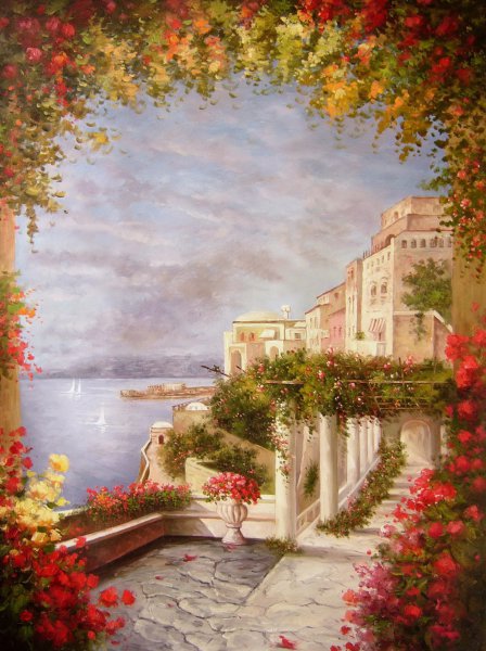 Beckoning Harbor Vista. The painting by Our Originals