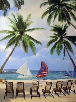 Our Originals, Boracay Beach, Painting on canvas
