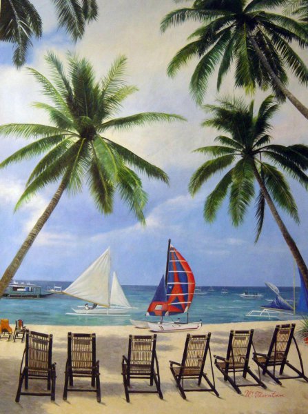 Boracay Beach. The painting by Our Originals