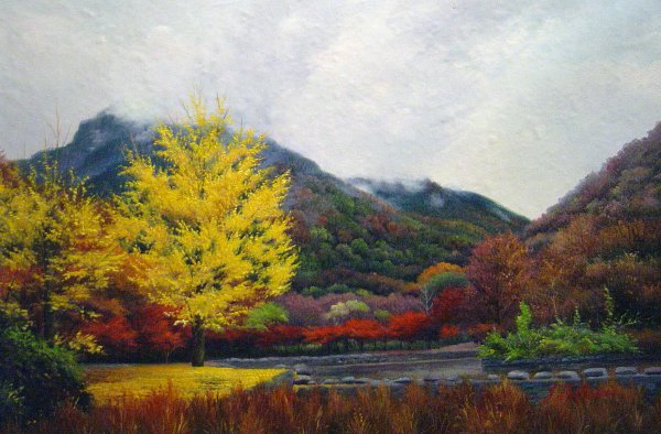 Breathtaking Autumn Scenery. The painting by Our Originals
