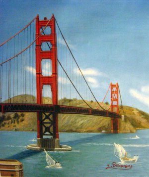 Our Originals, Breathtaking Golden Gate Bridge, Painting on canvas