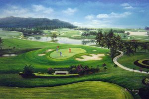 Our Originals, Breathtaking Golf Vista, Painting on canvas