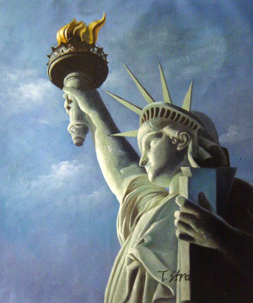 Breathtaking Statue Of Liberty. The painting by Our Originals
