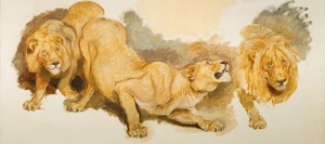 Reproduction oil paintings - Briton Riviere - Study for Daniel in the Lion's Den