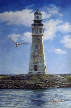 Our Originals, Buffalo Lighthouse, Painting on canvas