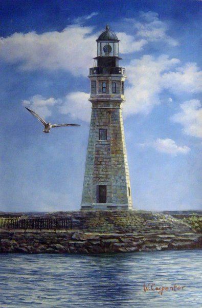 Buffalo Lighthouse. The painting by Our Originals