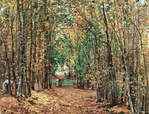 Camille Pissarro, At the Woods in Marly, Painting on canvas
