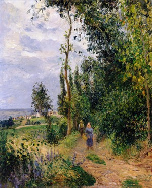 Camille Pissarro, Cote des Grouettes, near Pontoise, Painting on canvas