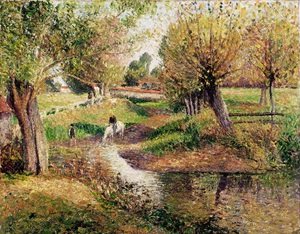 Camille Pissarro, L'Abreuvoir, Eragny, Painting on canvas