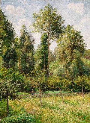 Camille Pissarro, Poplars, Eragny, Painting on canvas