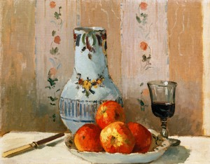 Famous paintings of Still Life: Still Life with Apples and Pitcher