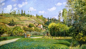 Reproduction oil paintings - Camille Pissarro - The Cowherd at Valhermeil, Auvers-sur-Oise