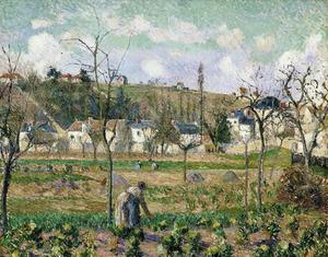 Camille Pissarro, The Garden of Maubuisson, Pontoise, Painting on canvas