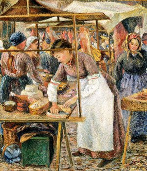 Camille Pissarro, The Pork Butcher, Painting on canvas