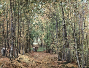 Camille Pissarro, Woods at Marly, Painting on canvas